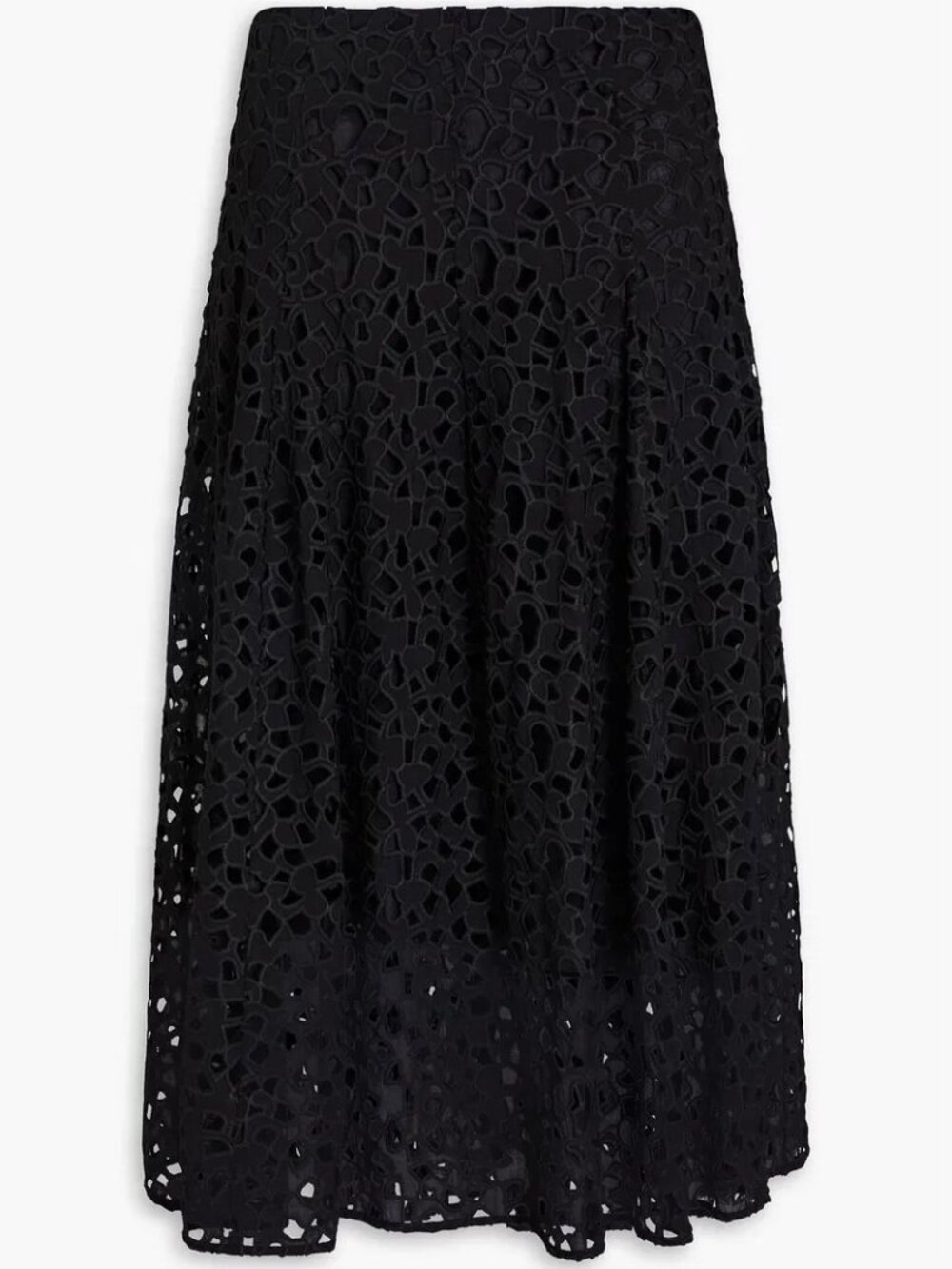 Vince Eyelet/Broderie Anglaise Cotton Midi Skirt Size US 4